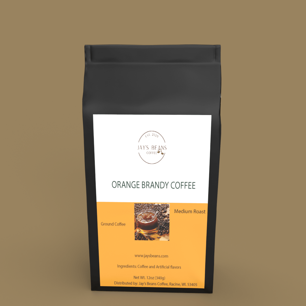 Orange Brandy Flavored Coffee - Jays Beans